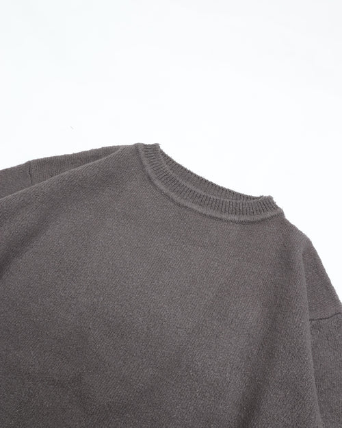 MITTAN Silk Tsumugi Yarn Sweater KN-40 Gray