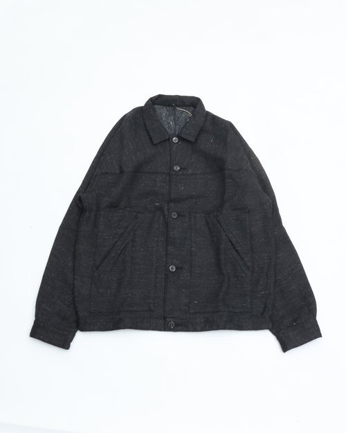 MITTAN Hemp Wool Linen Jacket JK-96 Black Heathered
