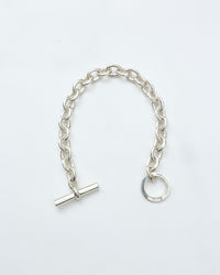 intch. Ellipse Starring Silver Chain Bracelet