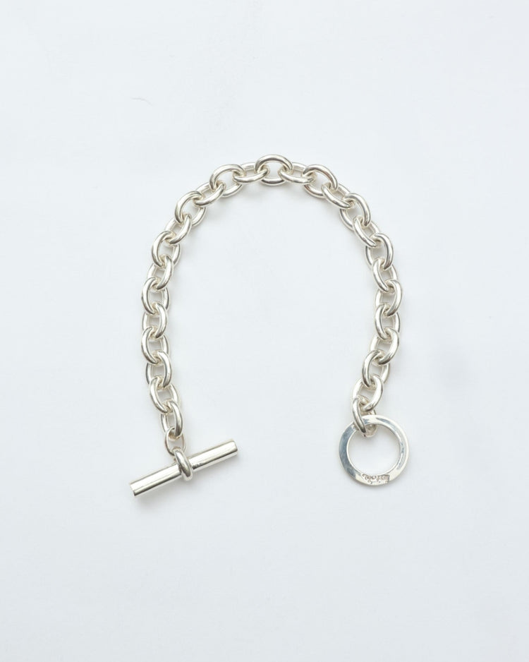intch.  Ellipse Starring Silver Chain Bracelet