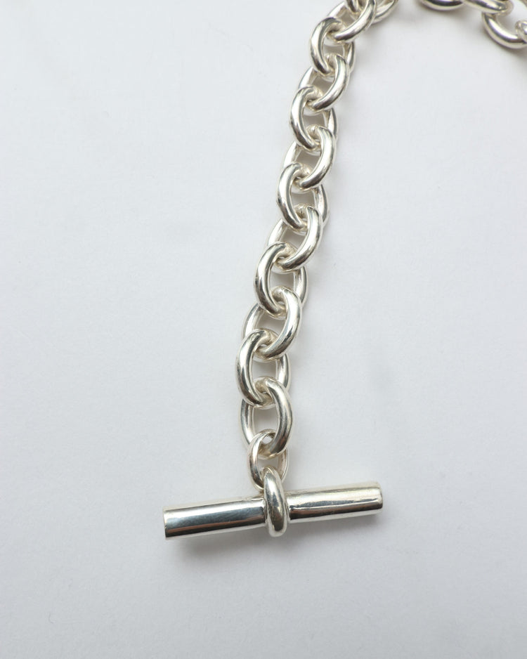 intch. Ellipse Starring Silver Chain Bracelet