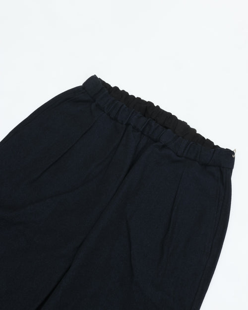 MITTAN NM Wool OC Twill Wide PT-122 Navy Black