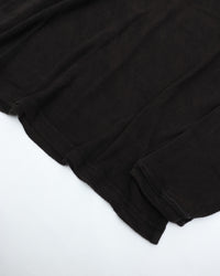 MITTAN   強撚絹紬糸ハイネック長袖 T-50 黒