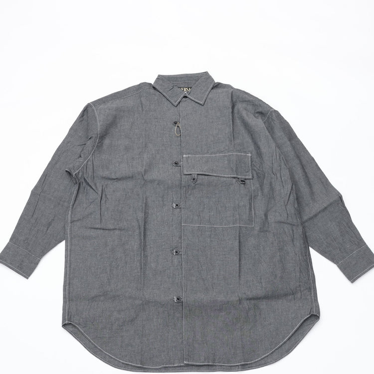 HAVERSACK / レギュラーカラーセミロングワークシャツ