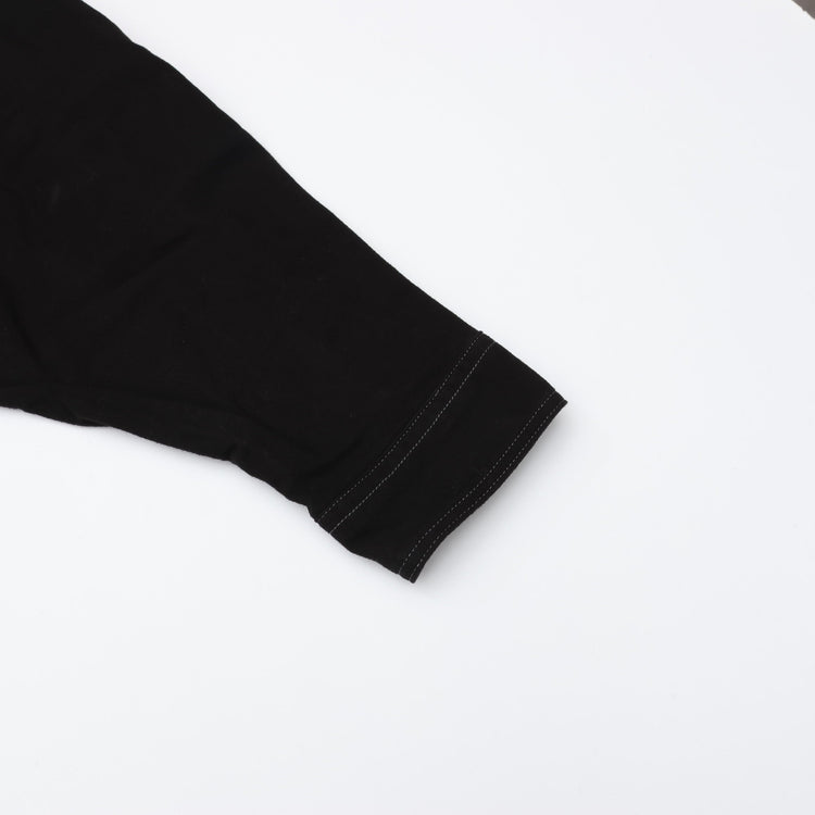 HAVERSACK / 塩縮ネル バンドカラーオーバーシャツ　BLACK