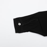 HAVERSACK / 塩縮ネル バンドカラーオーバーシャツ　BLACK