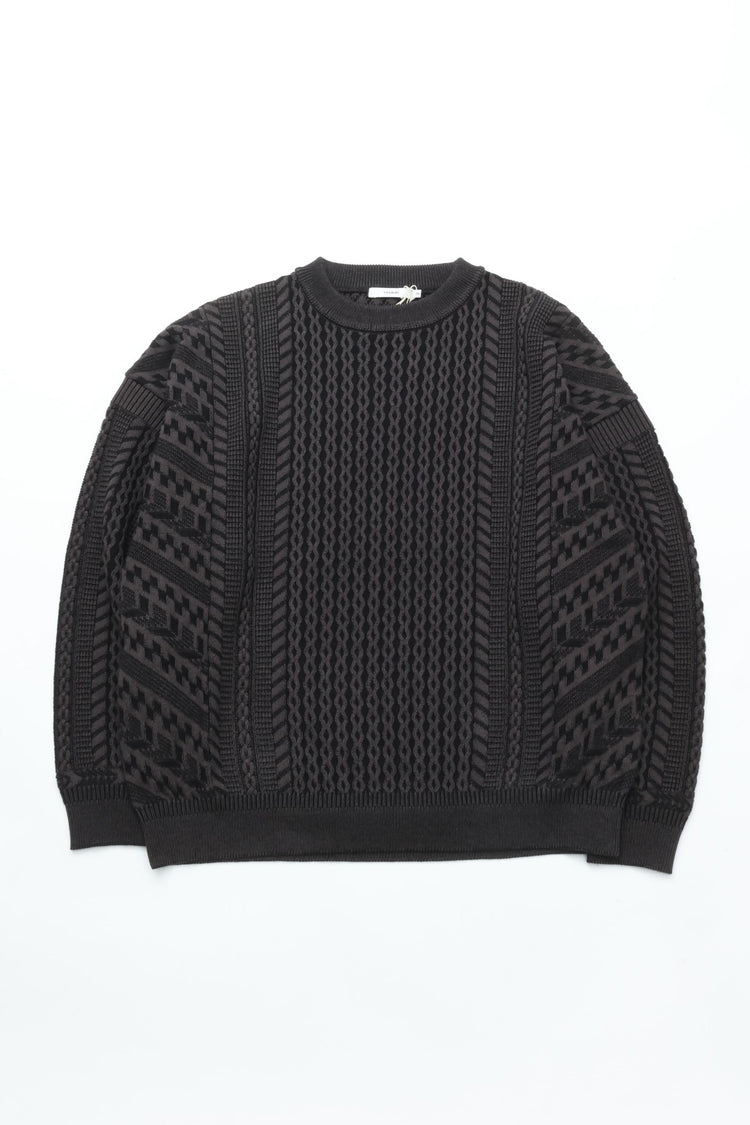 YASHIKI  YSK-25AW-KN03    Fubuki Knit BLACK