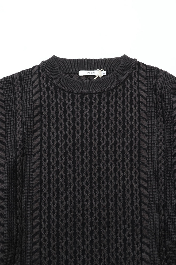 YASHIKI  YSK-25AW-KN03    Fubuki Knit BLACK