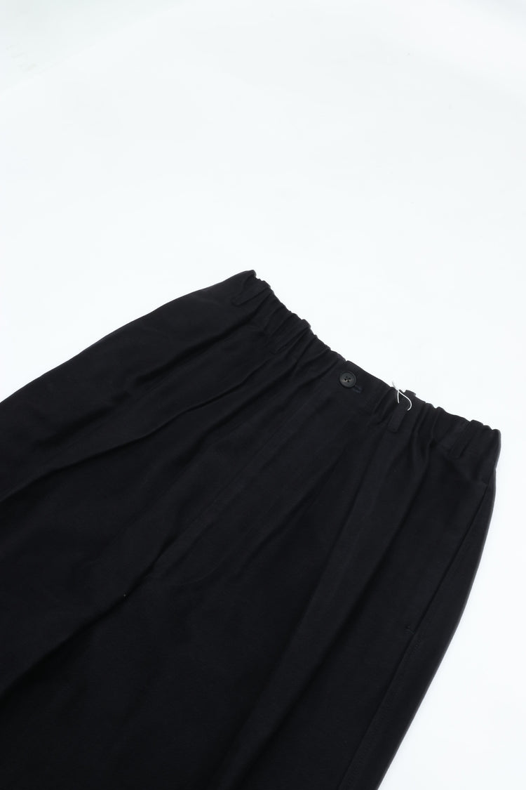 nonnotte Elastic In-Tuck Wide Tapered Trousers N-26A-023 Velvet navy