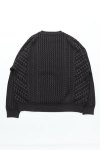 YASHIKI  YSK-25AW-KN03    Fubuki Knit BLACK