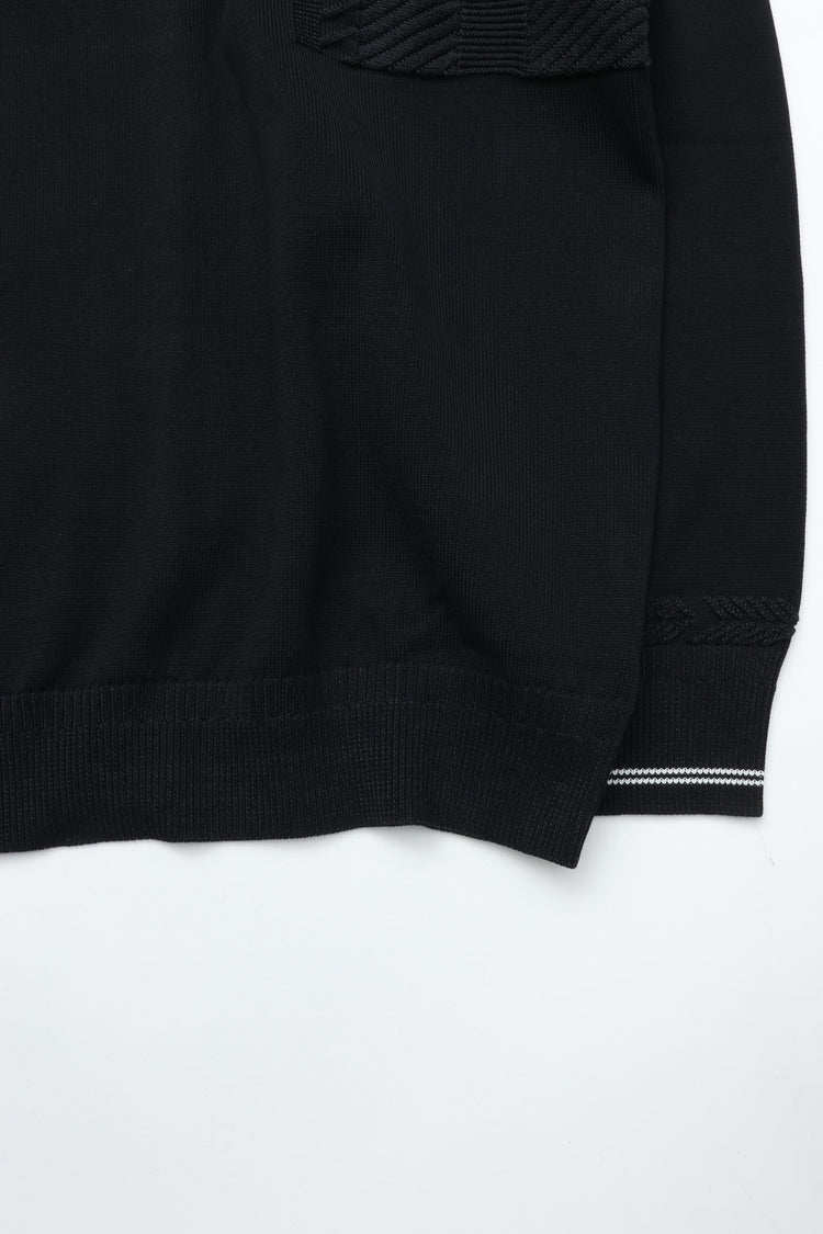 YASHIKI  YSK-25AW-KN02    Shimobashira Knit BLACK