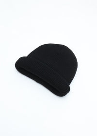 roundabout   Double Knit Beanie RA26AW-AC03 BLACK