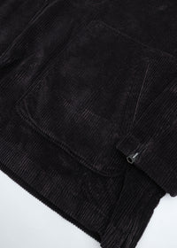 roundabout   Corduroy Stand Collar Smock RA26AW-BL01 BLACK