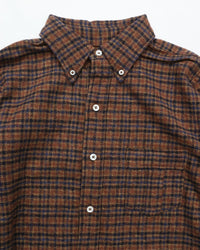 THE CORONA UTILITY CS005 - WCW SHIRT PULLOVER / Brown × BLUE