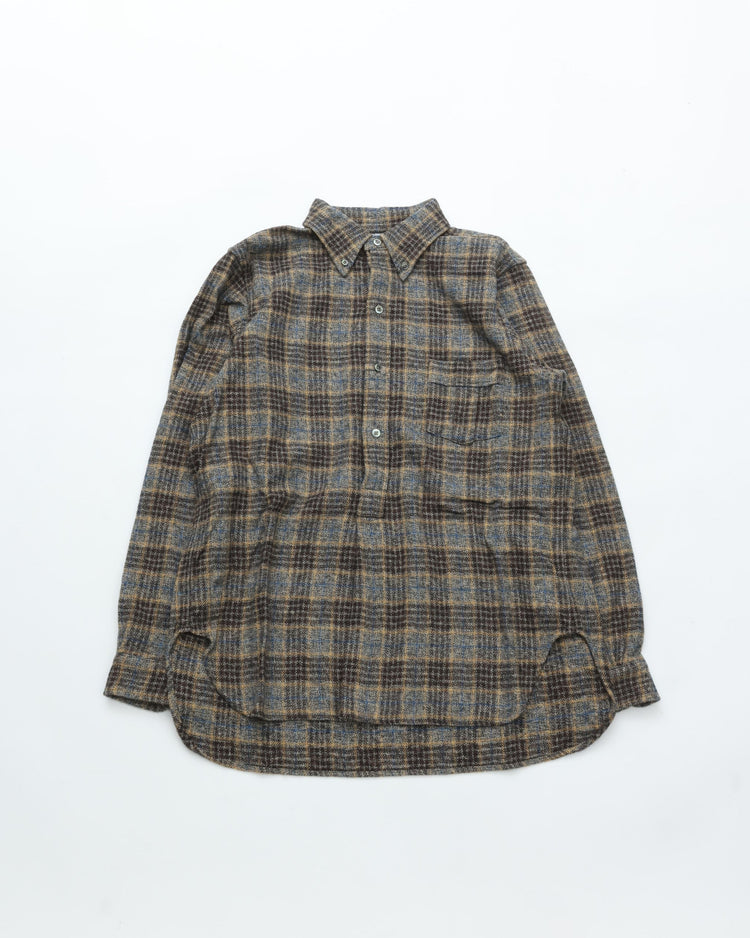 THE CORONA UTILITY CS005 - WCW SHIRT PULLOVER / Gray × Brown