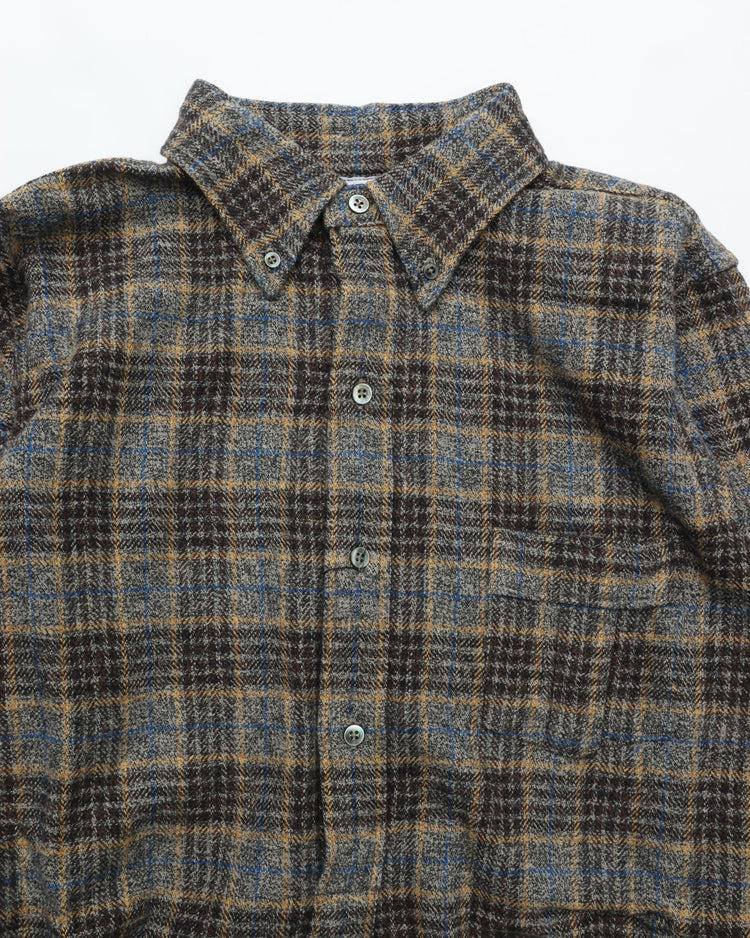 THE CORONA UTILITY CS005 - W.C.W SHIRT PULLOVER / Grey × Brown