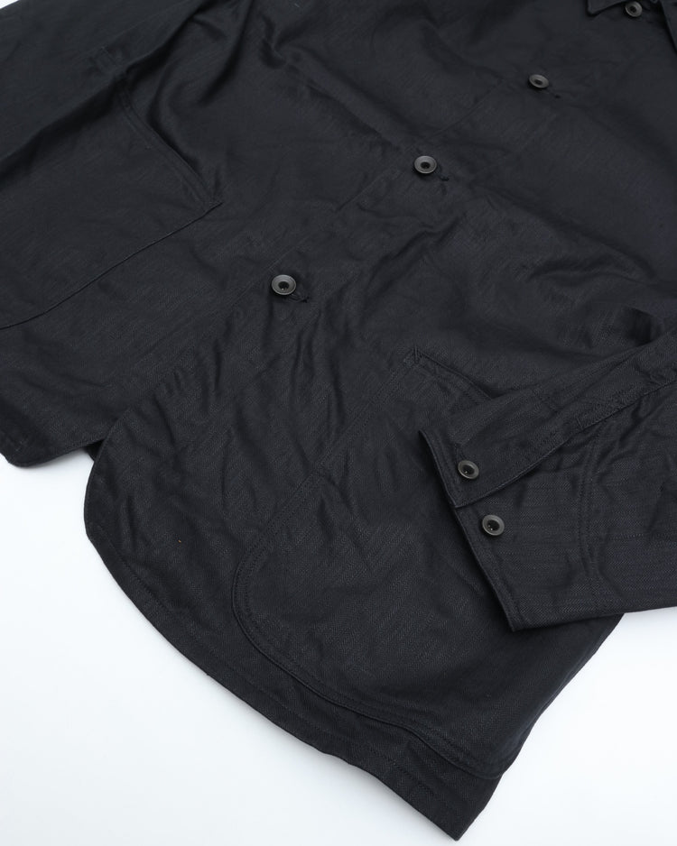 A VONTADE  40's Coverall -C/L Herringbone- VTD-0573-JK LAMP BLACK