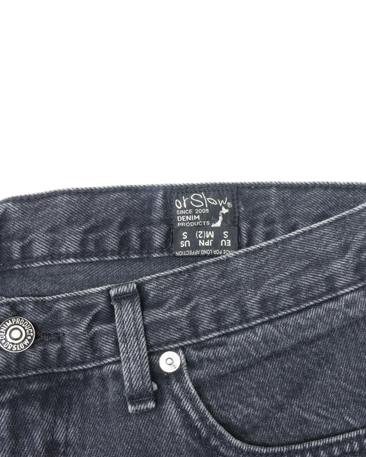 orslow  101 DAD'S FIT DENIM PANTS(UNISEX) BLACK DENIM STONE