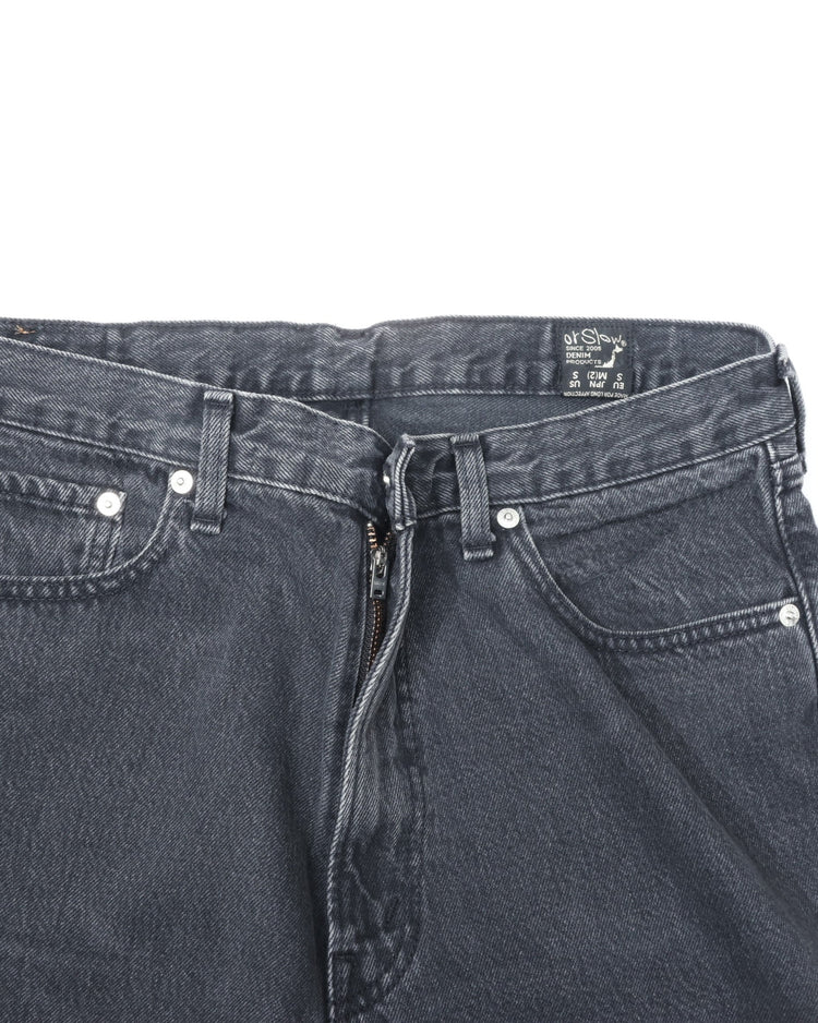 orslow  101 DAD'S FIT DENIM PANTS(UNISEX) BLACK DENIM STONE