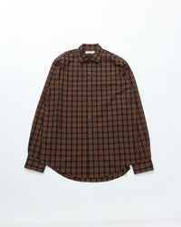THE SHINZONE / PECK CHECKED SHIRT 85 NAVY