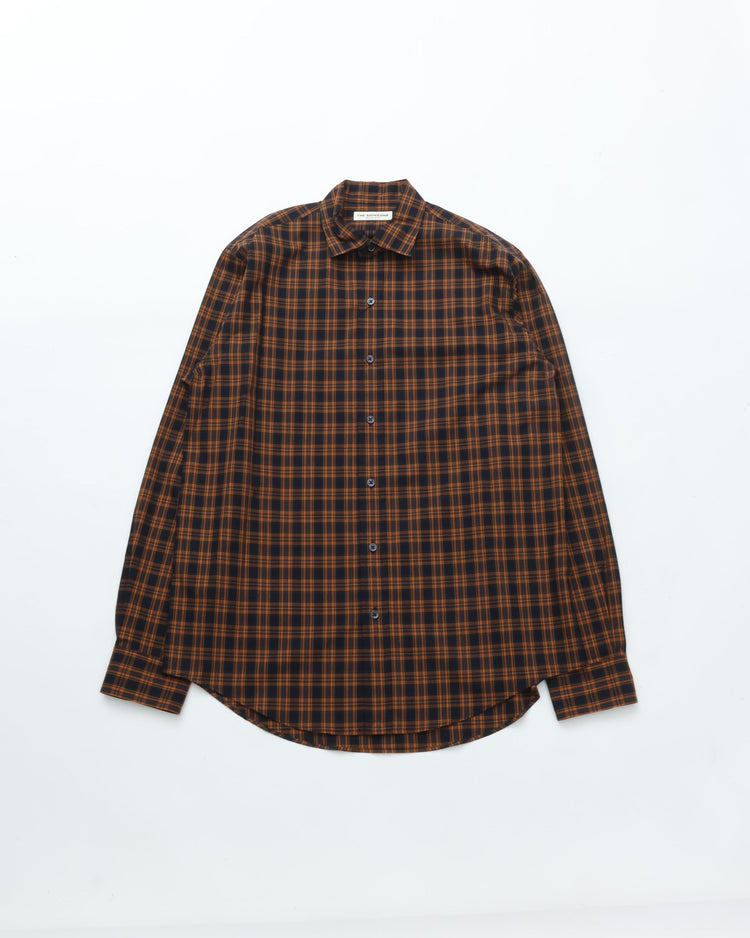 THE SHINZONE / PECK CHECKED SHIRT 85 NAVY