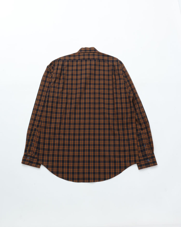 THE SHINZONE / PECK CHECKED SHIRT 85 NAVY