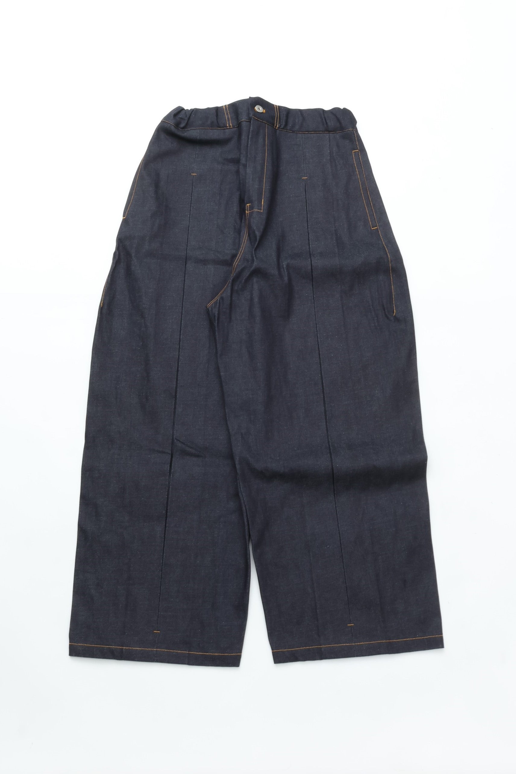 sage NATION BOX PLEAT TROUSER DENIM RAW DENIM – CASDAY