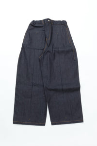 sage NATION BOX PLEAT TROUSER DENIM RAW DENIM