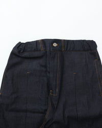 sage NATION  BOX PLEAT TROUSER DENIM RAW DENIM