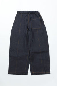 sage NATION BOX PLEAT TROUSER DENIM RAW DENIM