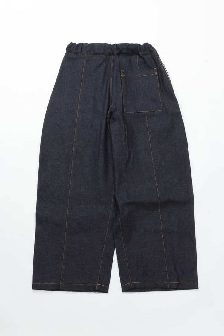 sage NATION BOX PLEAT TROUSER DENIM RAW DENIM