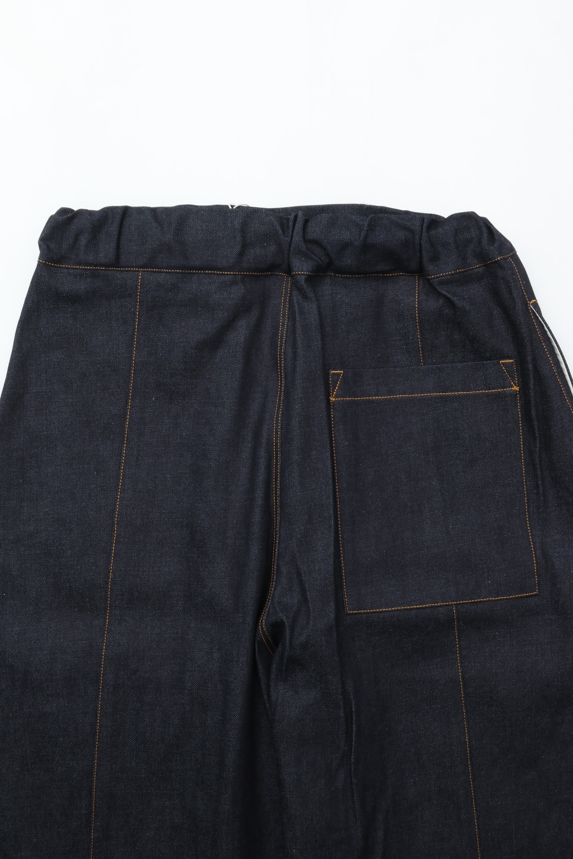 sage NATION BOX PLEAT TROUSER DENIM RAW DENIM – CASDAY