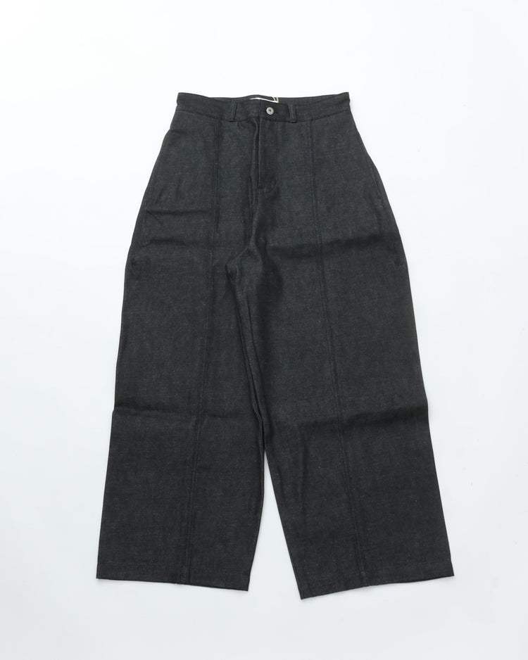 sage NATION  WELT TROUSER RAW DENIM RAW BLACK
