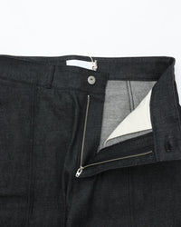 sage NATION  WELT TROUSER RAW DENIM RAW BLACK