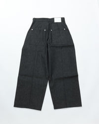 sage NATION  WELT TROUSER RAW DENIM RAW BLACK