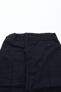 sage NATION  BOX PLEAT TROUSER NAVY