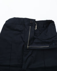 sage NATION  BOX PLEAT TROUSER NAVY