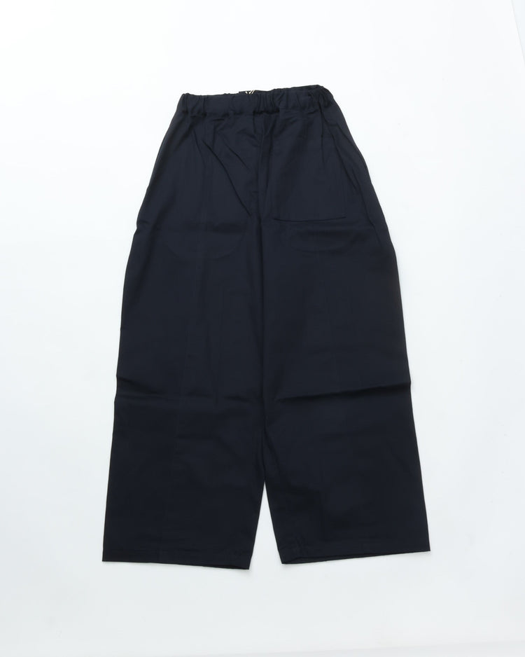 sage NATION  BOX PLEAT TROUSER NAVY