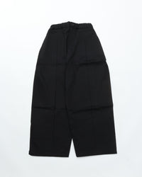 sage NATION BOX PLEAT TROUSER BLACK
