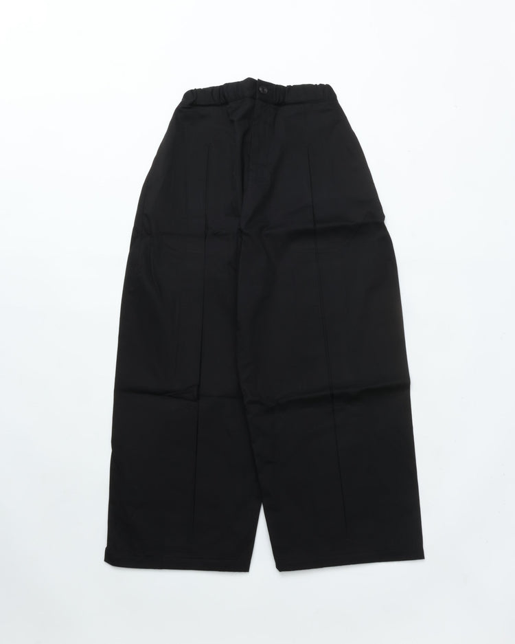 sage NATION BOX PLEAT TROUSER BLACK