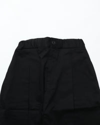 sage NATION  BOX PLEAT TROUSER BLACK