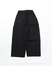 sage NATION BOX PLEAT TROUSER BLACK