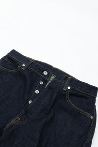HATSKI  Buckle Denim Trousers Washi Denim Black DENIM05-W