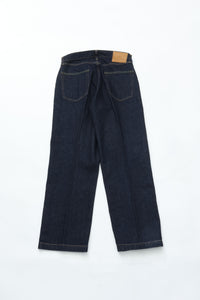 HATSKI  Buckle Denim Trousers Washi Denim Black DENIM05-W