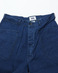 FATIGUE SLACKS  FP015 UTILITY NAVY SLACKS  Indigo w Bio-wash