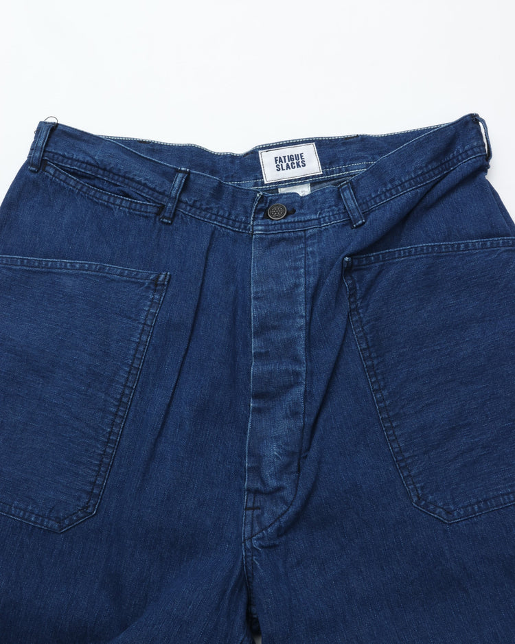 FATIGUE SLACKS  FP015 UTILITY NAVY SLACKS  Indigo w Bio-wash