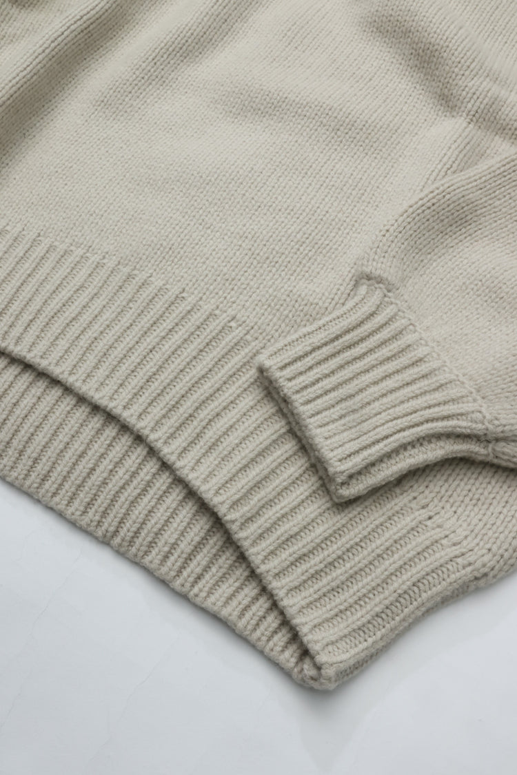 nonnotte Draping Extra Over C/N Pullover N-26A-001 Ecru