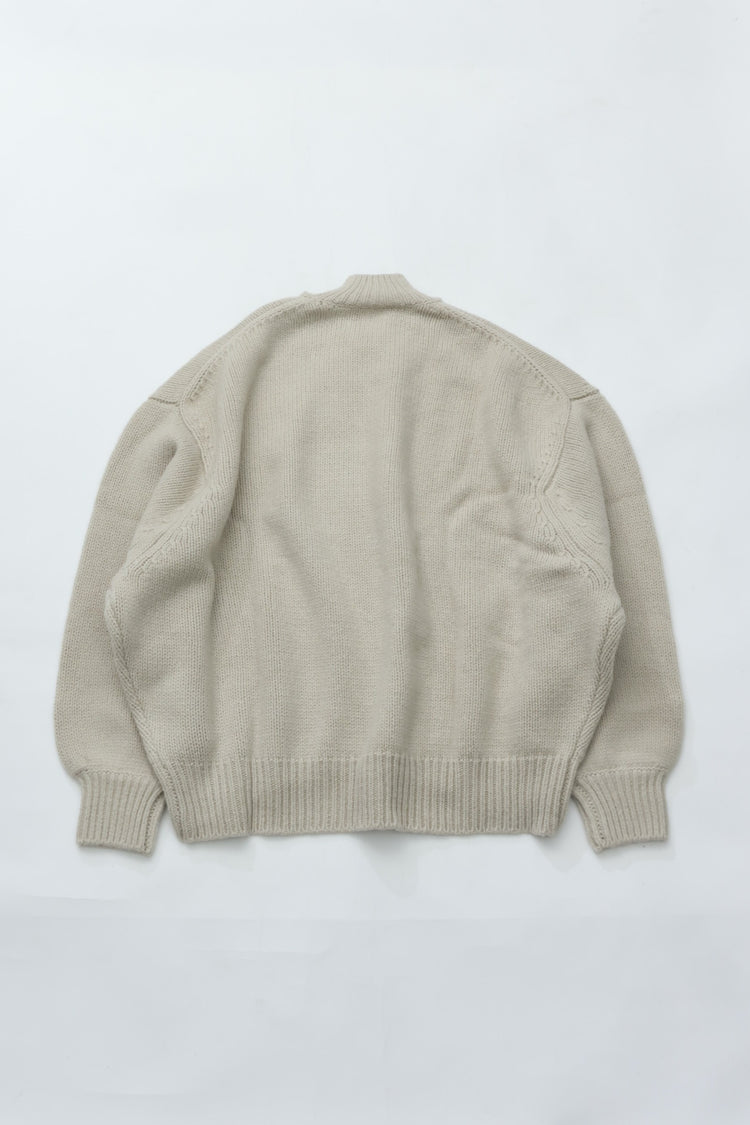 nonnotte Draping Extra Over C/N Pullover N-26A-001 Ecru