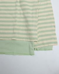 MEYAME  BORDER DOUBLE LONG SLEEVE TEE GREEN