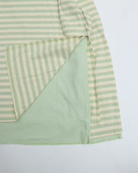 MEYAME  BORDER DOUBLE LONG SLEEVE TEE GREEN